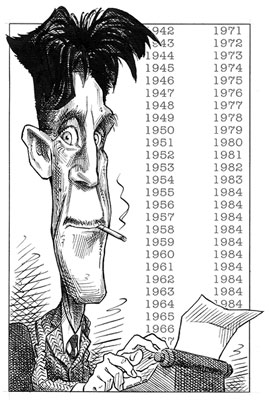 ['George Orwell' - Drawing by Taylor Jones]